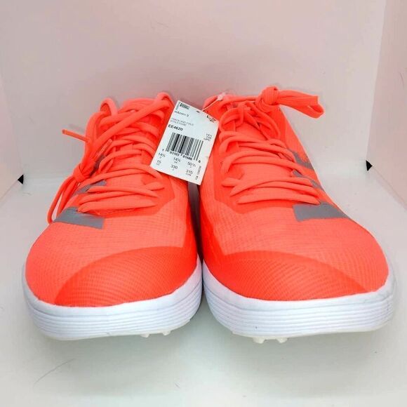 Adidas Adizero NEW Men\'s Orange Long Jump Sneakers - sz. 15 AWESOME! main image 3